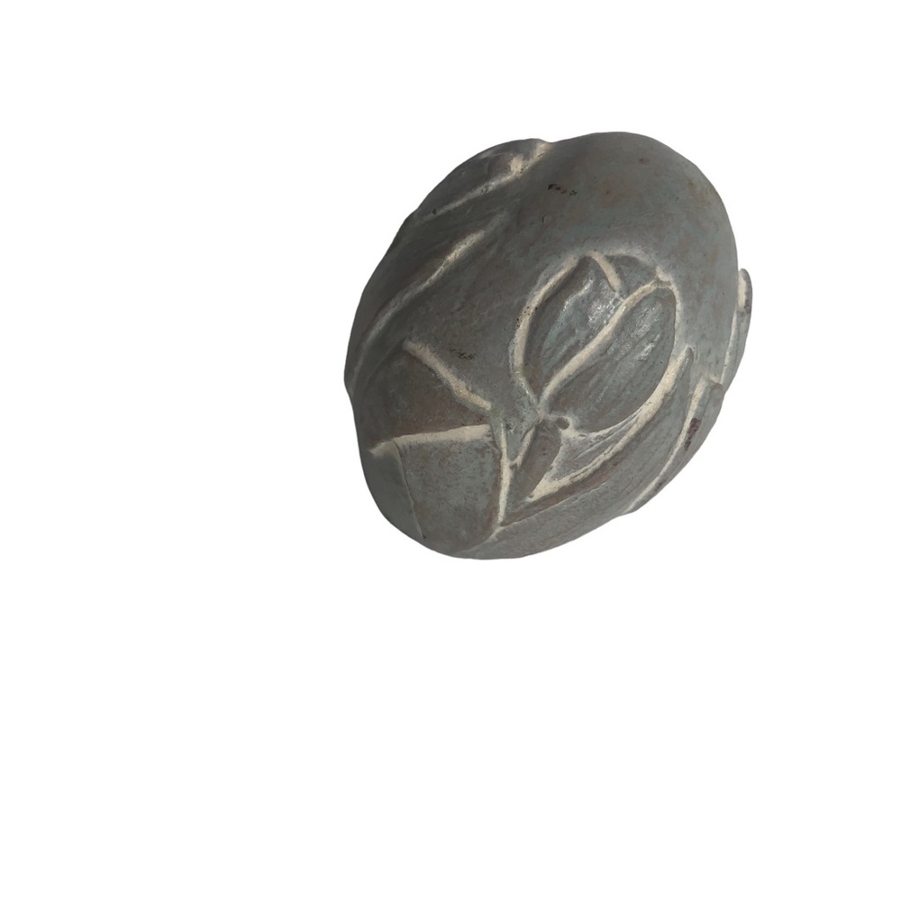 Vintage Isabel Bloom 1986 signed cement egg statue figurine